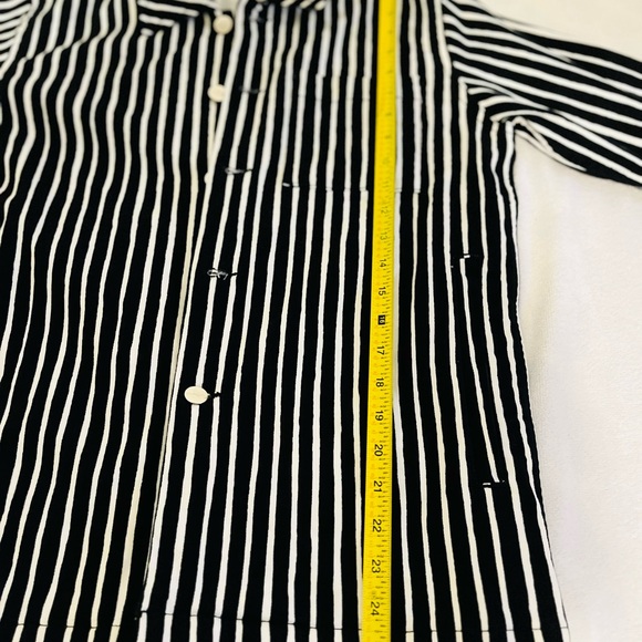 Marimekko Oksilla Piccolo Stripe Jacket. Off-White, Black - Picture 9 of 15